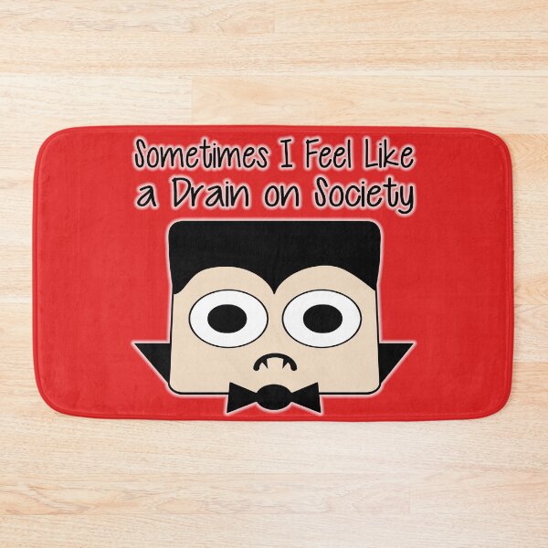 Item preview, Sometimes I Feel Like a Drain on Society – Funny Vampire Pun designed and sold by Lainey1978.