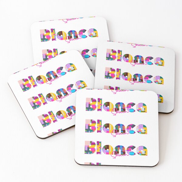 Item preview, Blanca, Spain, Vibrant Abstract City Typography Art designed and sold by Wanderful-roads.