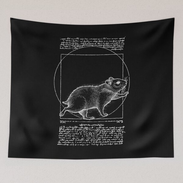 Item preview, Hamster Wheel Funny Ironic Vitruvian Man Leonardo Da Vinci designed and sold by GrandeDuc.