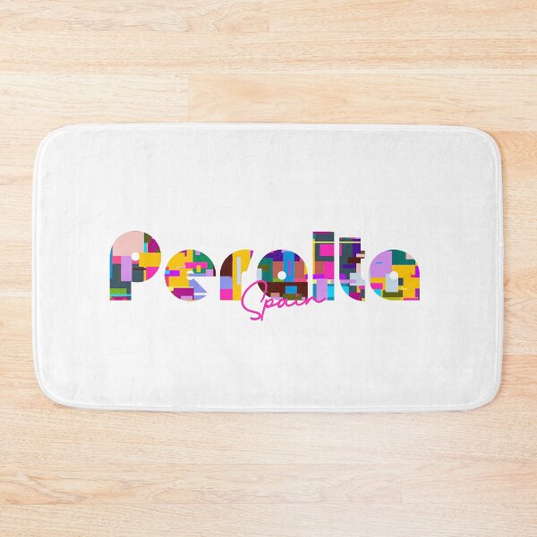 Item preview, Peralta, Spain, Vibrant Abstract City Typography Art designed and sold by Wanderful-roads.