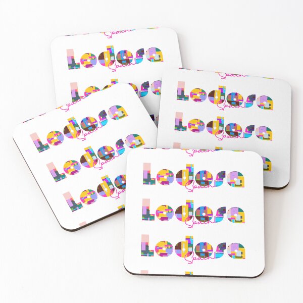 Item preview, Lodosa, Spain, Vibrant Abstract City Typography Art designed and sold by Wanderful-roads.