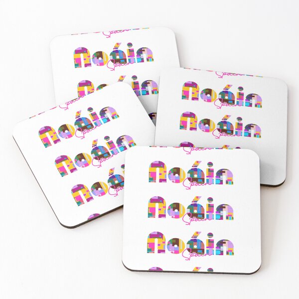 Item preview, Noáin, Spain, Vibrant Abstract City Typography Art designed and sold by Wanderful-roads.