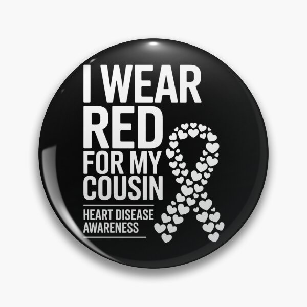 Item preview, I Wear Red for My Cousin CHD Congenital Heart Disease Ribbon designed and sold by Moon-Ape.