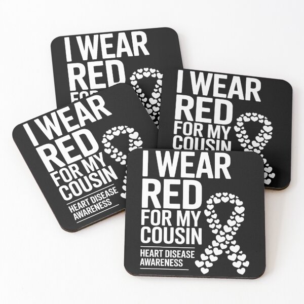 Item preview, I Wear Red for My Cousin CHD Congenital Heart Disease Ribbon designed and sold by Moon-Ape.
