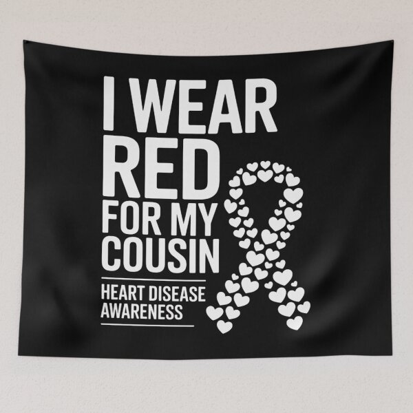 Item preview, I Wear Red for My Cousin CHD Congenital Heart Disease Ribbon designed and sold by Moon-Ape.
