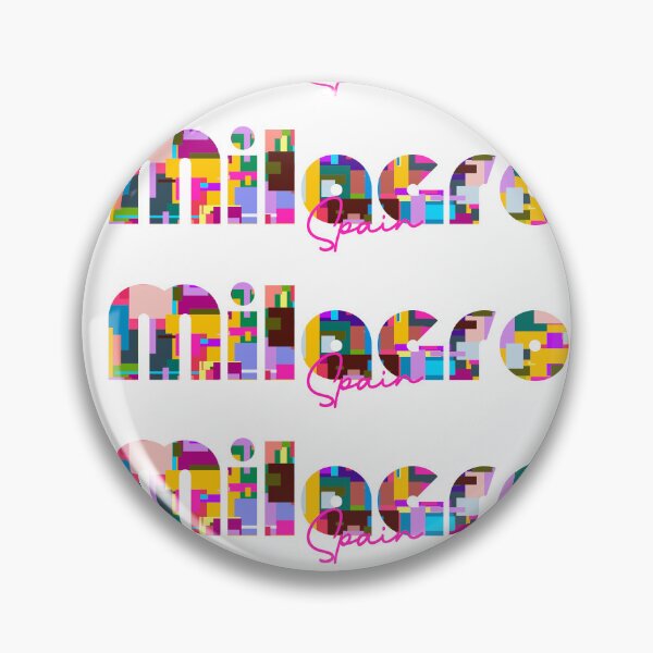 Item preview, Milagro, España, Arte tipográfico abstracto y vibrante de la ciudad designed and sold by Wanderful-roads.
