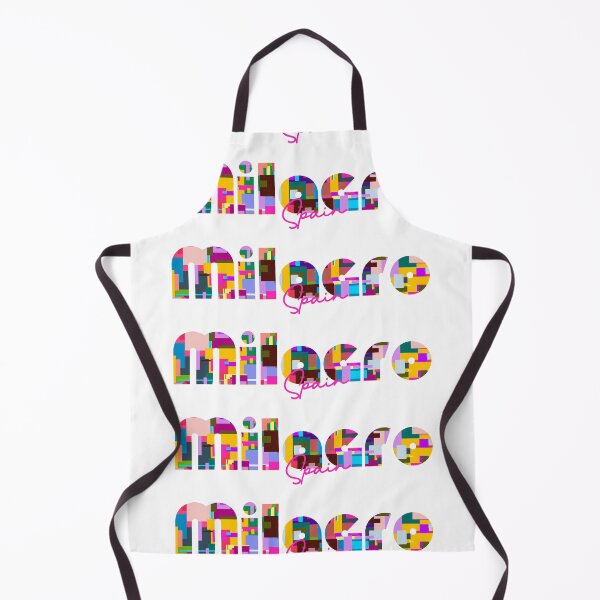 Item preview, Milagro, Spain, Vibrant Abstract City Typography Art designed and sold by Wanderful-roads.