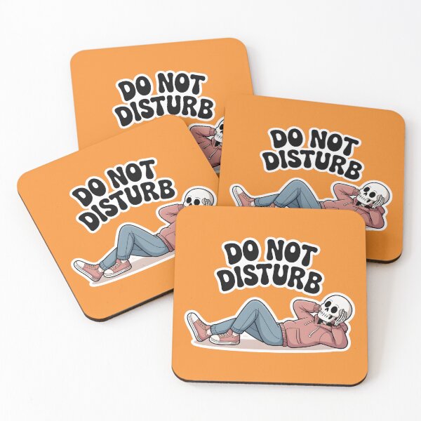 Item preview, Do Not Disturb Skeleton Funny T-Shirt | Introvert Mood Sleeping Skeleton Graphic Tee designed and sold by Raw Tigers.