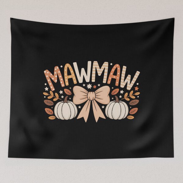 Item preview, Mawmaw Pumpkin Fall Coquette Bow Thanksgiving Mom designed and sold by Moon-Ape.