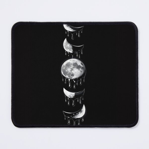 Item preview, Moon Phase Drip | Melting Lunar Cycle Surrealist Gothic Art designed and sold by Studio77-Gothic.
