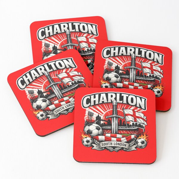 Item preview, Charlton Football Shirt South London Red Army Sword Crest Soccer Fan Graphic Tee designed and sold by GarnerSupplyCo.