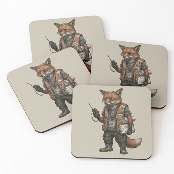Item preview, The Overworked Backstage Hand | Weary Fox Stage Crew Art designed and sold by Englandbear.