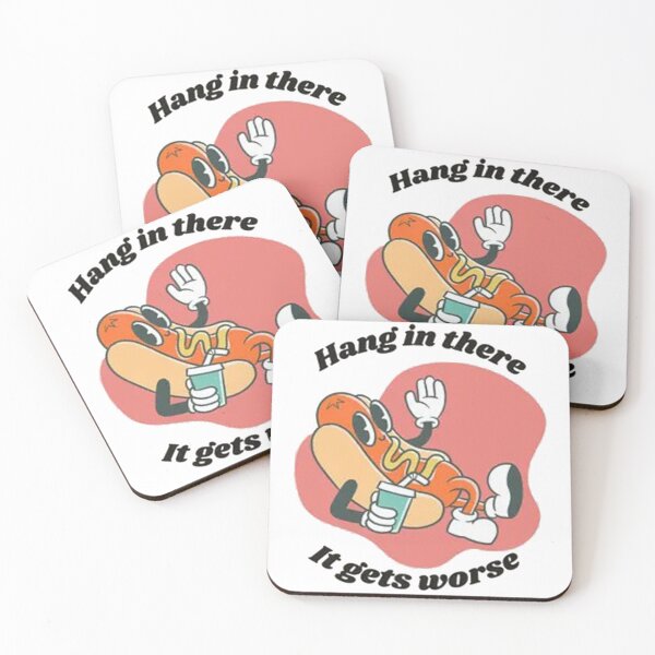 Item preview, Funny Hot Dog Hang in There designed and sold by diasforlan.