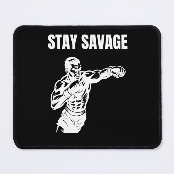 Item preview, Stay Savage - Powerful Boxer Throwing Punch Art designed and sold by poomfitshirt.