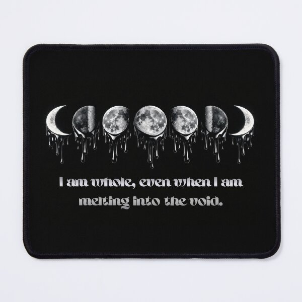 Item preview, Moon Phase Drip: Melting into the Void Surrealist Lunar Art designed and sold by Studio77-Gothic.