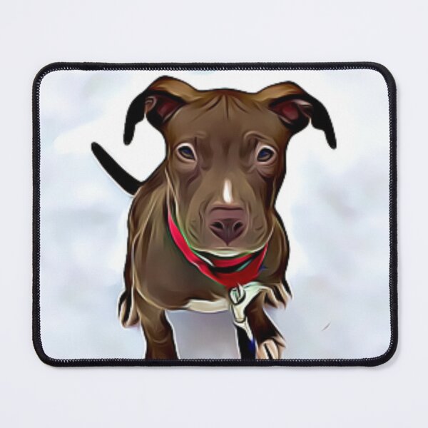 Item preview, A cute brown puppy sitting on a white snow. designed and sold by ZoroDesign.