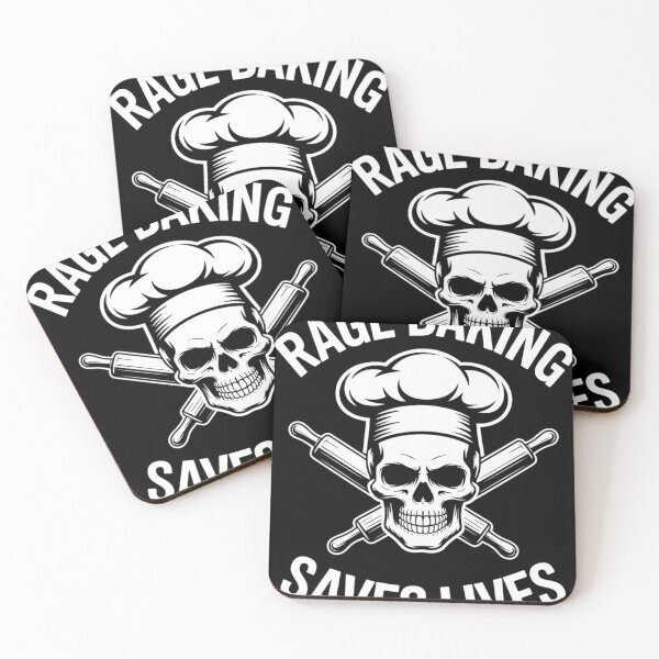 Item preview, Baking Skull Funny Baker Cook Chef designed and sold by YaulTape.