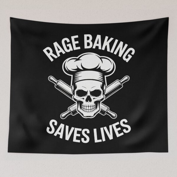 Item preview, Baking Skull Funny Baker Cook Chef designed and sold by YaulTape.