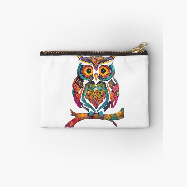 Item preview, Colorful Owl Perched on Tree Branch Pattern Owl Lover Nature Graphic designed and sold by alber-garnell.