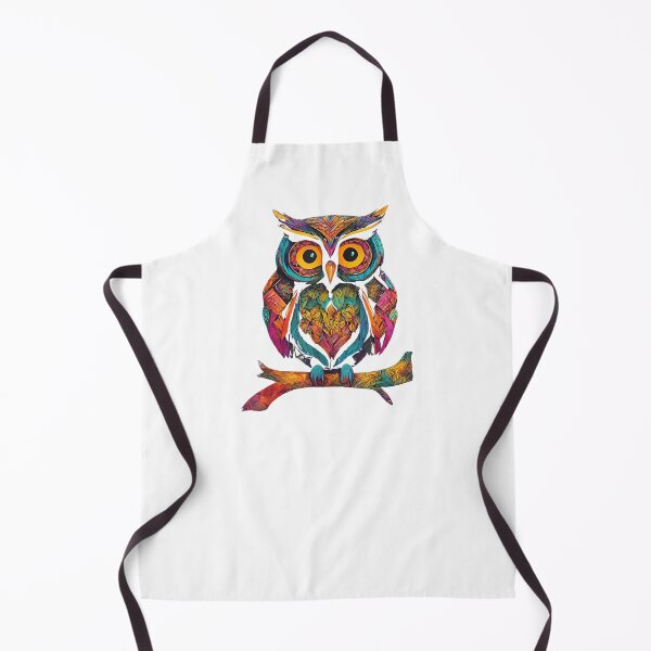 Item preview, Colorful Owl Perched on Tree Branch Pattern Owl Lover Nature Graphic designed and sold by alber-garnell.