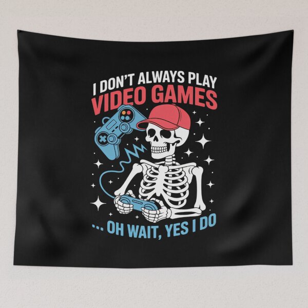Item preview, Funny Skeleton Video Game Saying Gaming designed and sold by YaulTape.