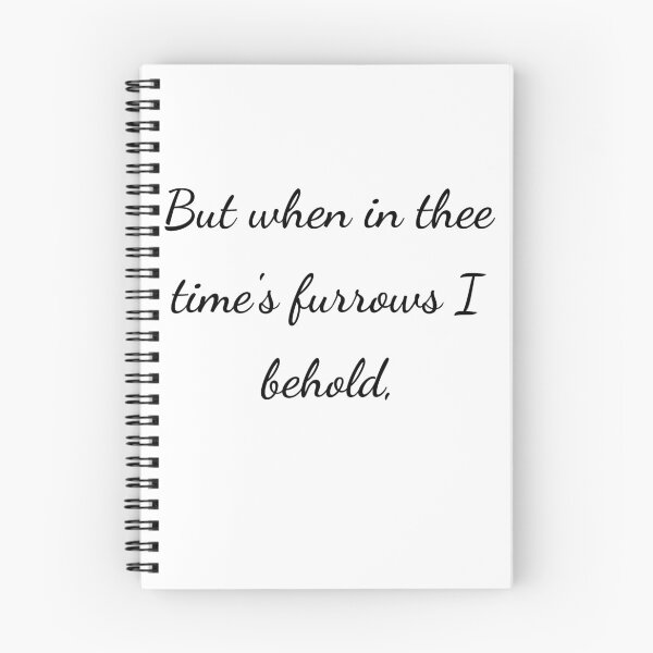 Item preview, "But when in thee time's furrows I behold," - handwriting black designed and sold by ariksworld.