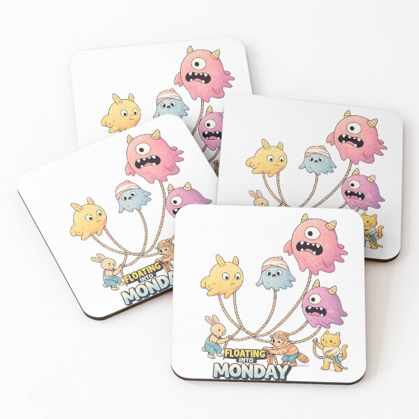 Item preview, Floating Into Monday Cute Monster Graphic designed and sold by SoftSproutstu.