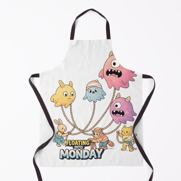 Item preview, Floating Into Monday Cute Monster Graphic designed and sold by SoftSproutstu.