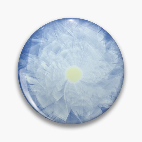 Item preview, Abstract Crystal Flower Bloom on Blue Background designed and sold by ScreenPin.