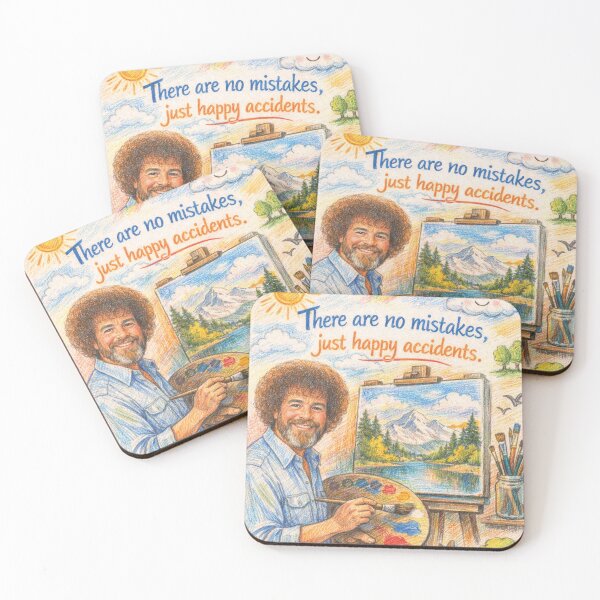 Item preview, Bob Ross There are no mistakes quote designed and sold by Mauswohn.