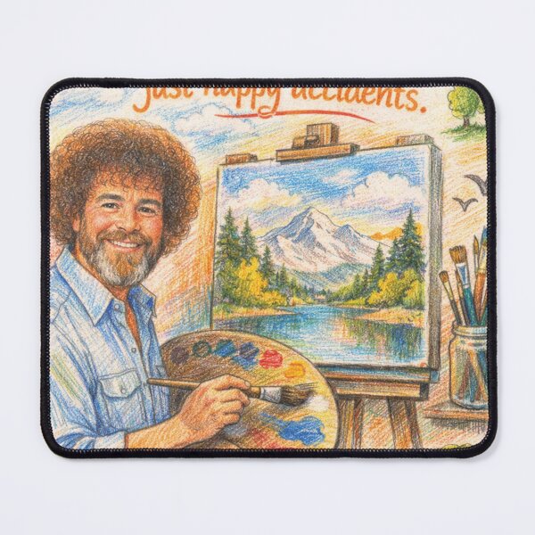 Item preview, Bob Ross There are no mistakes quote designed and sold by Mauswohn.