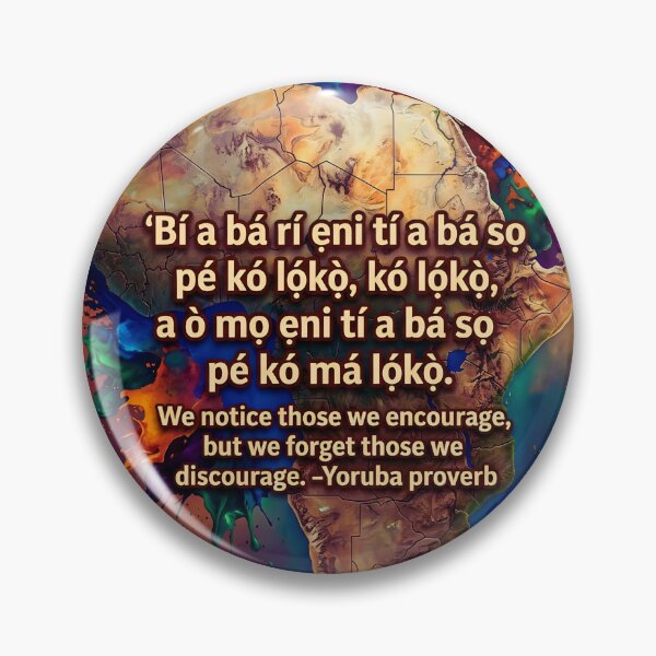 Item preview, Yoruba Proverb designed and sold by ChloeDesigns401.