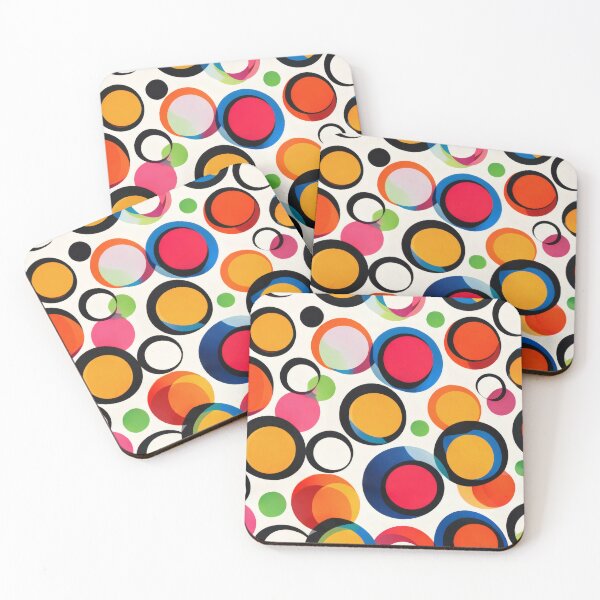 Item preview, Retro  60 s Psychedelic Bubble Pop Art – Vibrant Geometric Circles designed and sold by Ela Art Space .