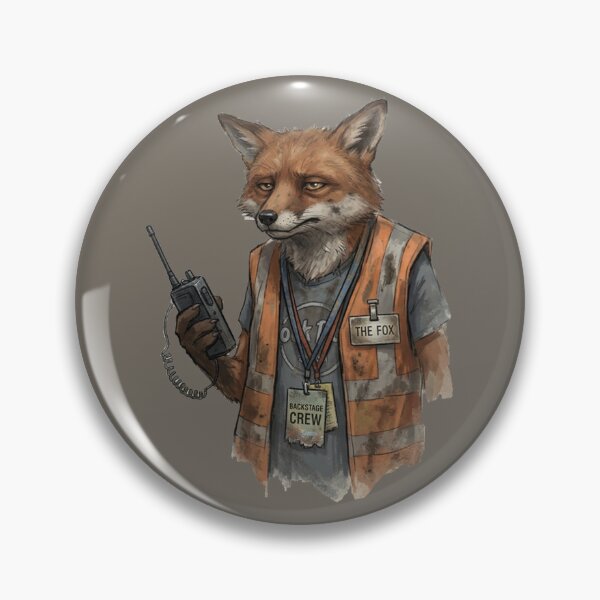 Item preview, The Overworked Stagehand Fox | Weary Event Crew Portrait designed and sold by Englandbear.