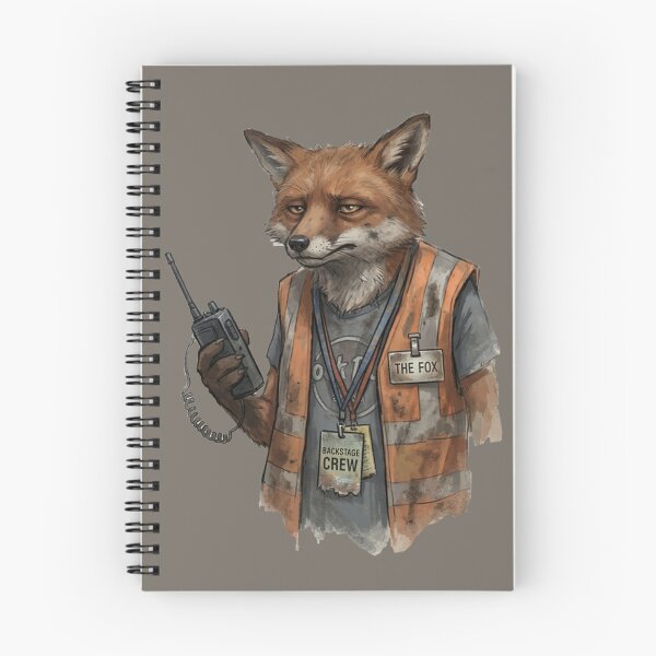Item preview, The Overworked Stagehand Fox | Weary Event Crew Portrait designed and sold by Englandbear.