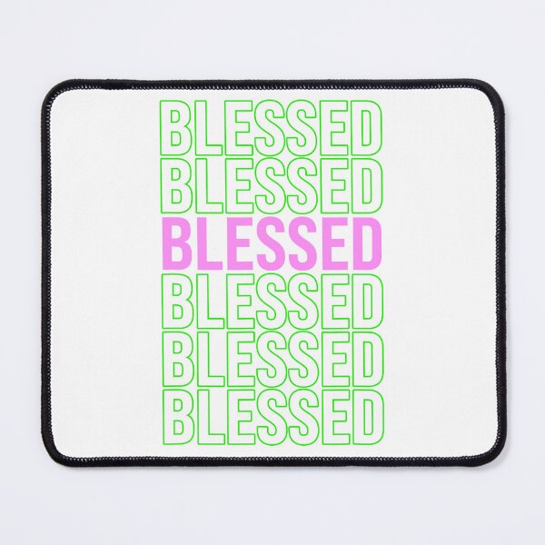 Item preview, Blessed Pink and Green Colorful Faith Graphic Preppy Aesthetic designed and sold by alber-garnell.