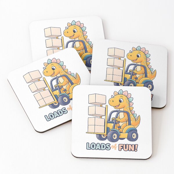 Item preview, Loads of Fun Cute Dino Truck Graphic designed and sold by SoftSproutstu.