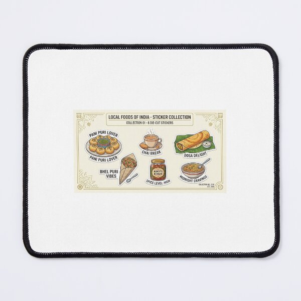 Item preview, Local Foods of India - Nostalgic Street Food Sticker Pack designed and sold by KIZENZO.
