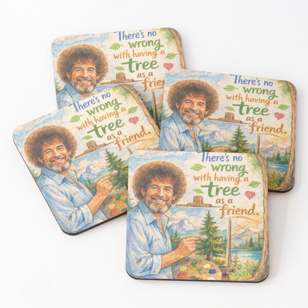 Item preview, Bob Ross, your tree friend for more mindfulness designed and sold by Mauswohn.
