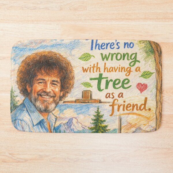 Item preview, Bob Ross, your tree friend for more mindfulness designed and sold by Mauswohn.