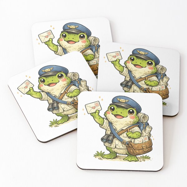 Item preview, Kawaii Frog Mail Carrier designed and sold by RodriguezMon.