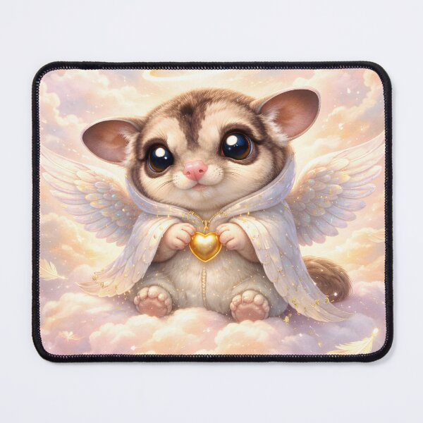 Item preview, Angel Sugar Glider – Cute Heavenly Guardian designed and sold by OneStepFromArt.