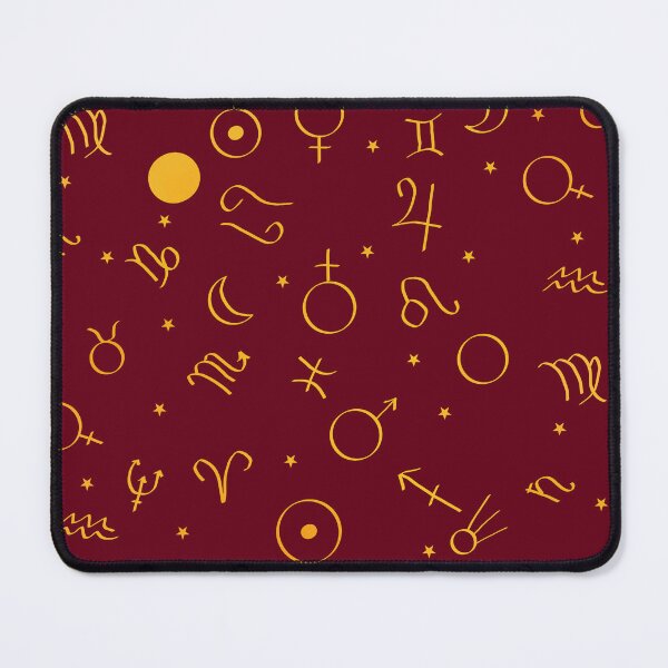 Item preview, Celestial Symbols in Burgundy and Gold  designed and sold by JaygiesDesign.