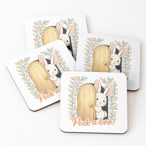 Item preview, Peek A Boo Bunny Flower Cute Graphic designed and sold by SoftSproutstu.