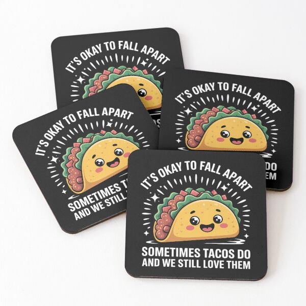Item preview, Mental Health It's Ok To Fall Apart Taco Awareness designed and sold by Moon-Ape.