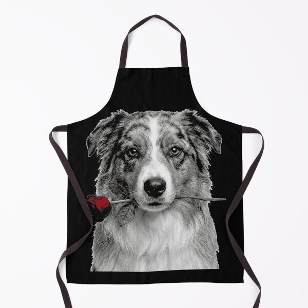 Item preview, Australian Shepherd Dog with Rose designed and sold by FiscalFashions.
