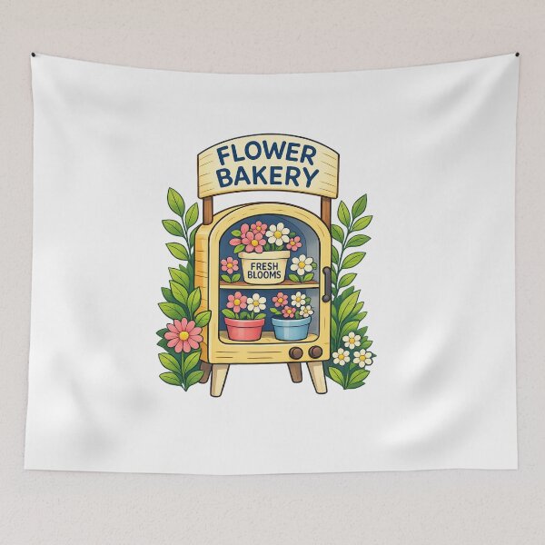 Item preview, Flowers Bakery Vintage Floral Graphic designed and sold by SoftSproutstu.