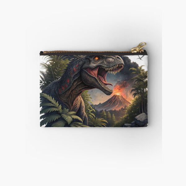 Item preview, Fierce T-Rex Jungle Eruption Premium Dinosaur Graphic T-Shirt Design designed and sold by Studio Atharv.