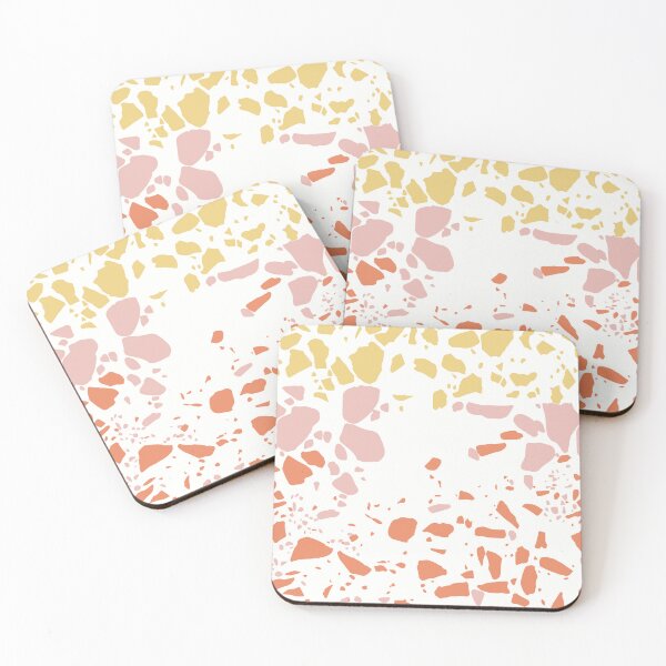 Item preview, Sunlit Scatter - Coastal Sunrise Terrazzo - Calm Modern Artwork designed and sold by Claire_Brown.