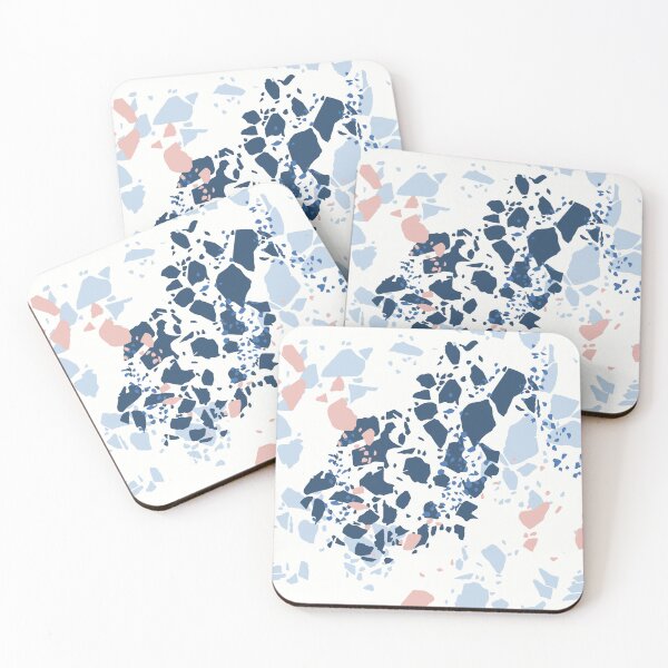 Item preview, Driftwood Blue - Coastal Sunrise Terrazzo - Calm Modern Artwork designed and sold by Claire_Brown.